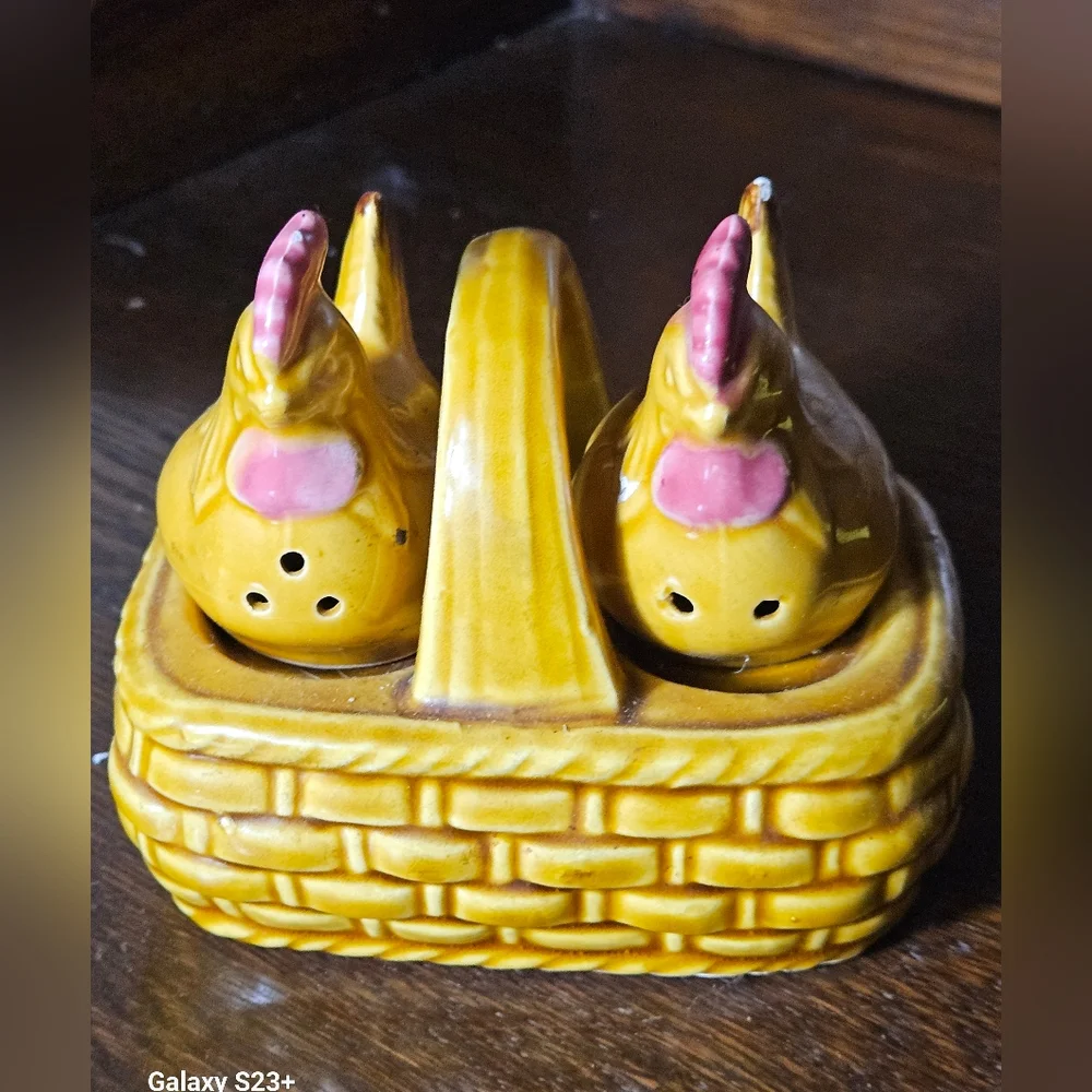 Yellow Chicken Salt and Pepper Shakers